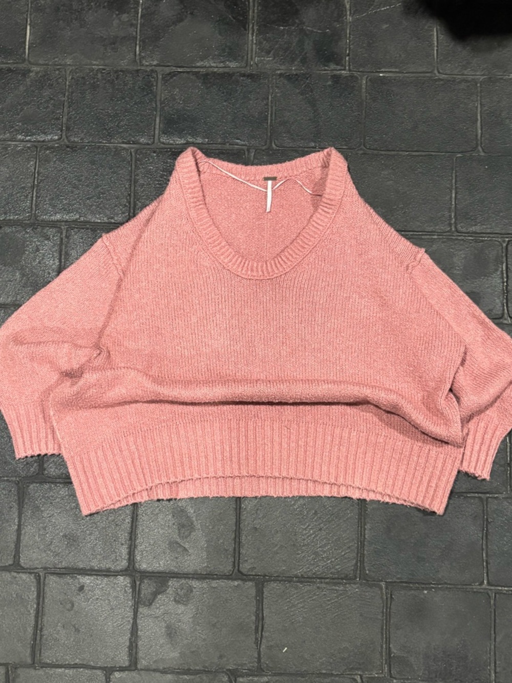 Free people pink oversized sweater size medium
